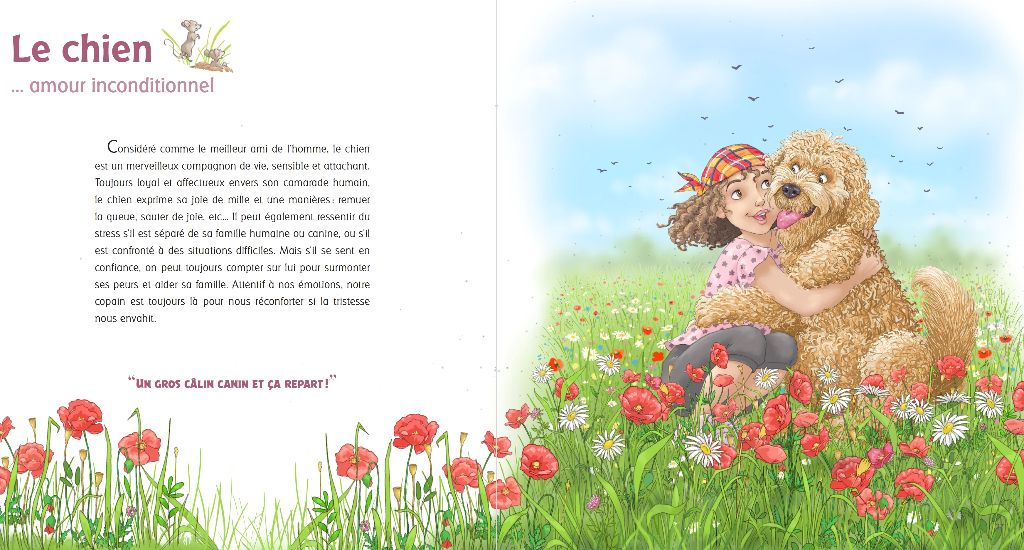 Double-page complète : Le chien